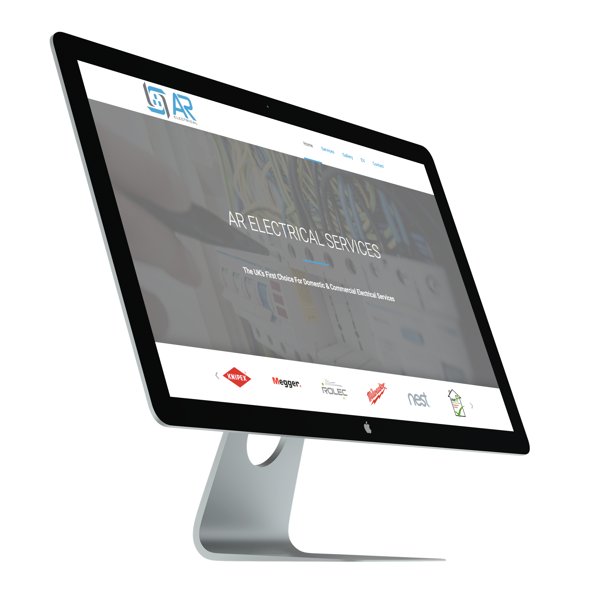 electrician / tradesperson website built quick & hosted by Weblu