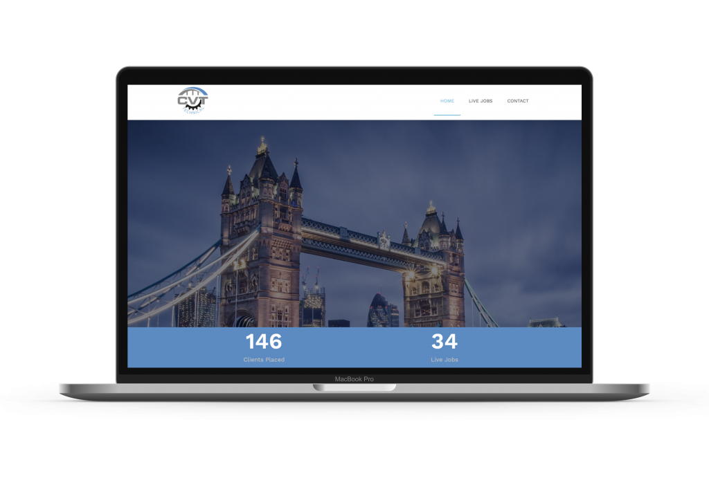 recruitment website designed on Wordpress by local web designers
