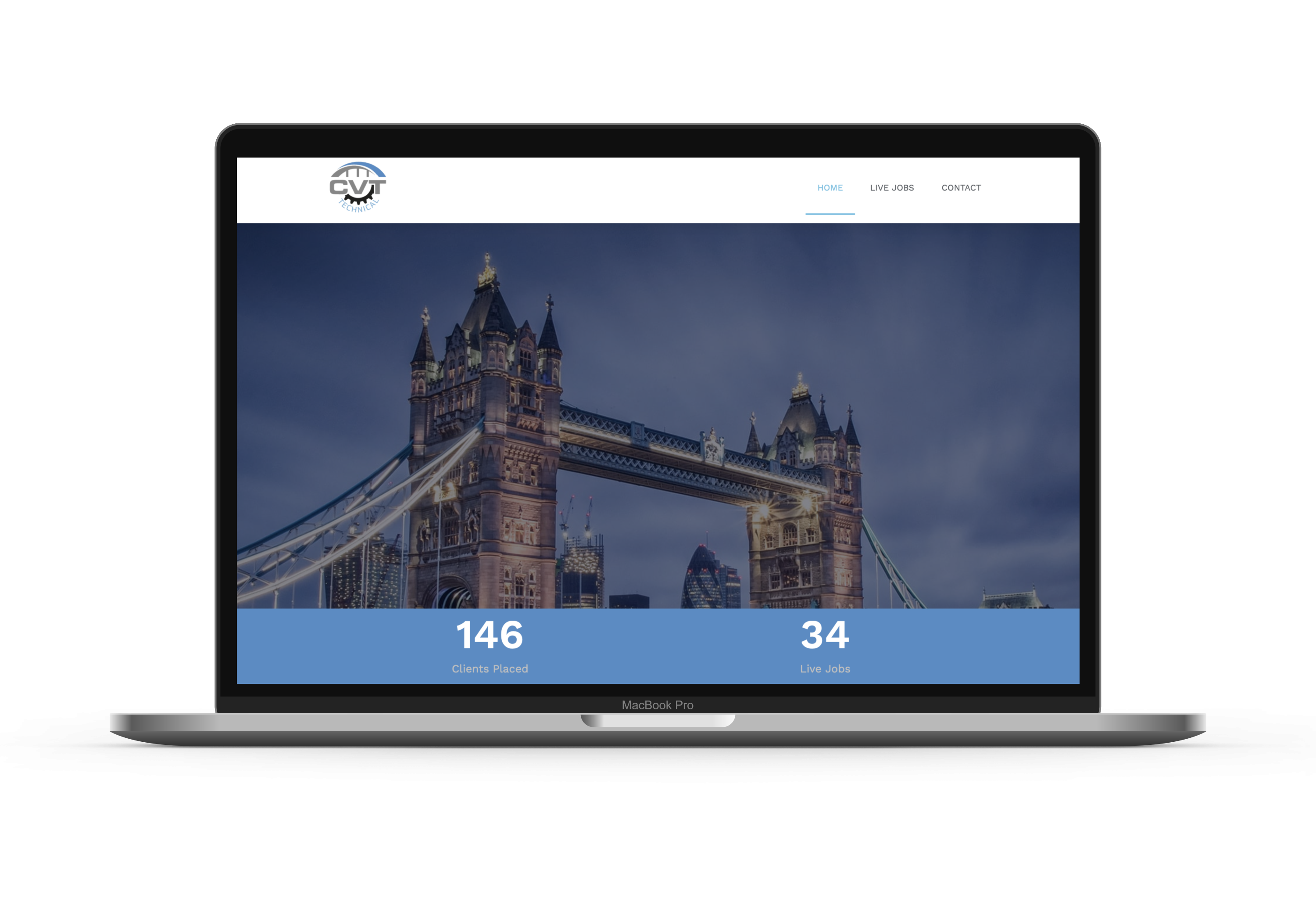 recruitment website designed on WordPress by local web designers