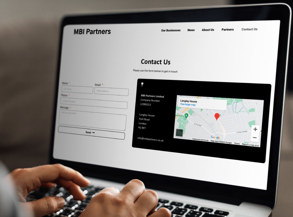 A website we built for MBI partners
