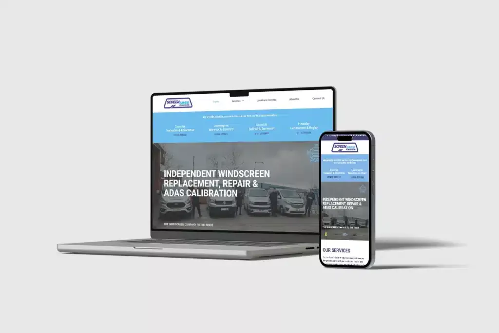 Screen Saver Windscreens Web Design